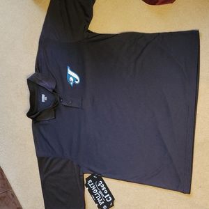 Toronto Blue Jays Polo Shirt by August Sportswear Black Short Sleeve